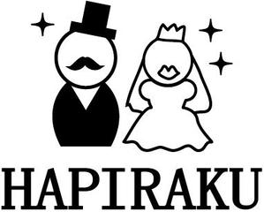 ハートオブマインド (heart_of_mind)さんのウェディングペーパーアイテム販売サイト「HAPIRAKU」のロゴへの提案