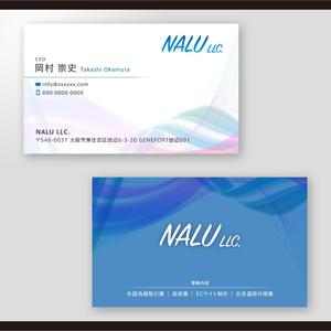 和田淳志 (Oka_Surfer)さんのNALU LLC.　名刺デザインへの提案