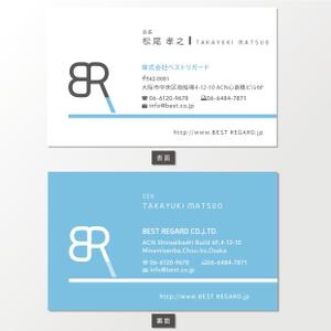 Design co.que (coque0033)さんの医療関連会社「BEST REGARD」の名刺デザインへの提案