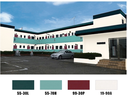 rinkuru (rinkuru)さんの（急募）マンションの外壁塗装のカラーコーディネートの依頼への提案