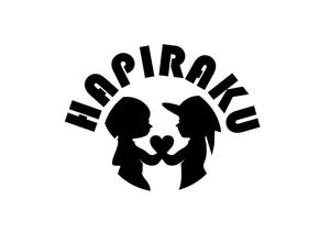 リオングラフィカ (shibazakura)さんのウェディングペーパーアイテム販売サイト「HAPIRAKU」のロゴへの提案