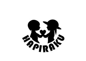 リオングラフィカ (shibazakura)さんのウェディングペーパーアイテム販売サイト「HAPIRAKU」のロゴへの提案