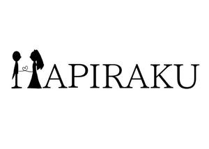 角人 ()さんのウェディングペーパーアイテム販売サイト「HAPIRAKU」のロゴへの提案