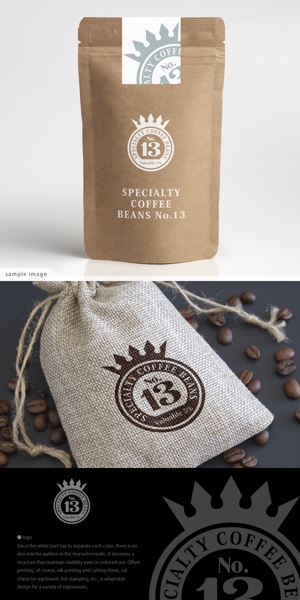 neomasu (neomasu)さんのコーヒー豆の袋に張るロゴを作っていただきたい。への提案
