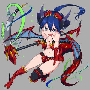 ju-koilさんのゲームに登場するモンスターのイラスト(ドラゴン少女)への提案