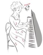 冷水＆A イラストスタジオ (xierei)さんの楽器を持った人物のイラスト５枚への提案