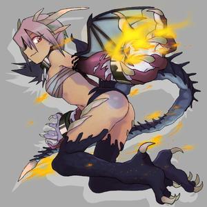 aaa ()さんのゲームに登場するモンスターのイラスト(ドラゴン少女)への提案