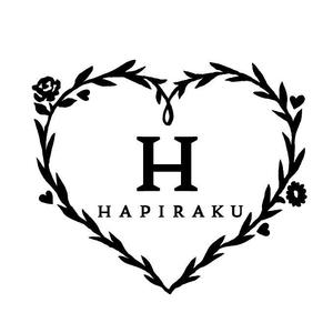 さんのウェディングペーパーアイテム販売サイト「HAPIRAKU」のロゴへの提案