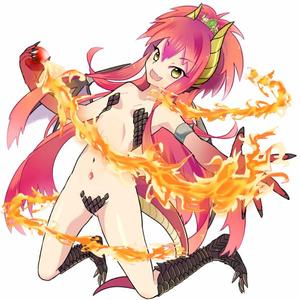 田中なた (boushibb)さんのゲームに登場するモンスターのイラスト(ドラゴン少女)への提案