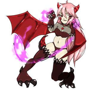 gum (g_um)さんのゲームに登場するモンスターのイラスト(ドラゴン少女)への提案