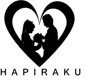 NOBU (NOBU0911)さんのウェディングペーパーアイテム販売サイト「HAPIRAKU」のロゴへの提案