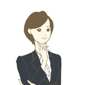 矢野 ()さんの仕事のできそうなキャリアウーマン（女性）のイラストと転職を希望する今時ビジネスマン（男性）のイラストへの提案