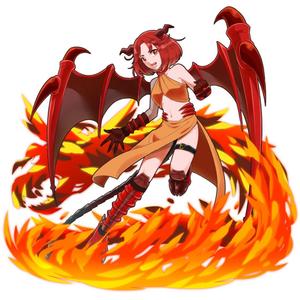 株式会社ＭｅｄｉＢａｎｇ (Medibang)さんのゲームに登場するモンスターのイラスト(ドラゴン少女)への提案