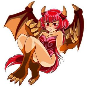 たこり (takori55)さんのゲームに登場するモンスターのイラスト(ドラゴン少女)への提案