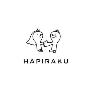 nocco_555 (nocco_555)さんのウェディングペーパーアイテム販売サイト「HAPIRAKU」のロゴへの提案