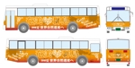 Bucchi (Bucchi)さんのラッピングバス　４面分のデザイン　１台分への提案