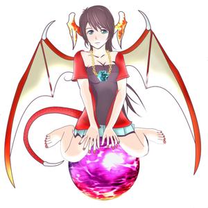 都鳥とと (freegate)さんのゲームに登場するモンスターのイラスト(ドラゴン少女)への提案
