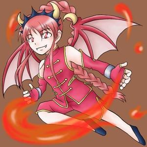 すのぴよ ()さんのゲームに登場するモンスターのイラスト(ドラゴン少女)への提案