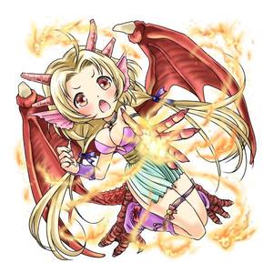 戌風 ()さんのゲームに登場するモンスターのイラスト(ドラゴン少女)への提案