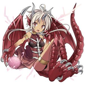 ちもちも (mo_chi_mo_chi)さんのゲームに登場するモンスターのイラスト(ドラゴン少女)への提案