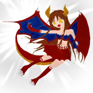 ✩るな✩ (forluvmusicpf9422)さんのゲームに登場するモンスターのイラスト(ドラゴン少女)への提案