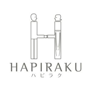 mion graphics (miondesign)さんのウェディングペーパーアイテム販売サイト「HAPIRAKU」のロゴへの提案