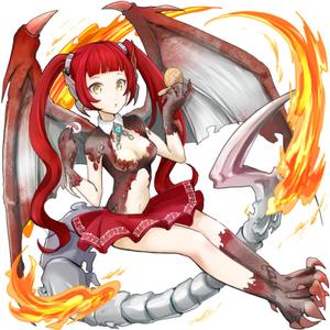 かしはら (Peektank)さんのゲームに登場するモンスターのイラスト(ドラゴン少女)への提案