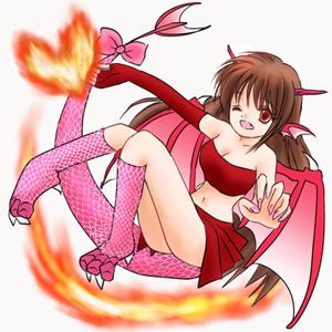 桜川 マリナ (marina_sakuragawa)さんのゲームに登場するモンスターのイラスト(ドラゴン少女)への提案