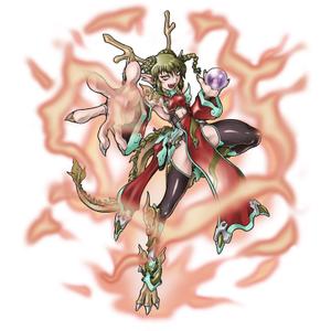 船橋　ていっ (tei-2784)さんのゲームに登場するモンスターのイラスト(ドラゴン少女)への提案