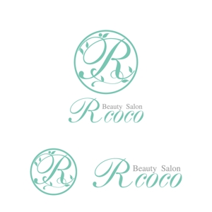 perles de verre (perles_de_verre)さんのエステサロン 「Beauty Salon R coco」の ロゴへの提案