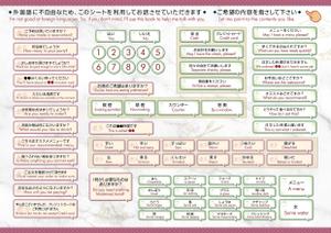 タカダデザインルーム (takadadr)さんの飲食店で使用する「指差しガイド」のデザイン作成への提案