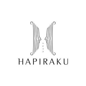 mion graphics (miondesign)さんのウェディングペーパーアイテム販売サイト「HAPIRAKU」のロゴへの提案