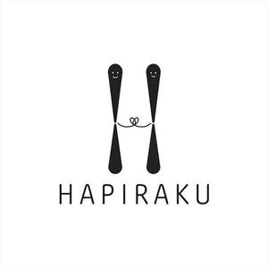 mion graphics (miondesign)さんのウェディングペーパーアイテム販売サイト「HAPIRAKU」のロゴへの提案