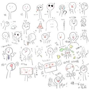 aahluiさんのスマホ会話アプリのイラスト素材制作（表情や生き物など）への提案