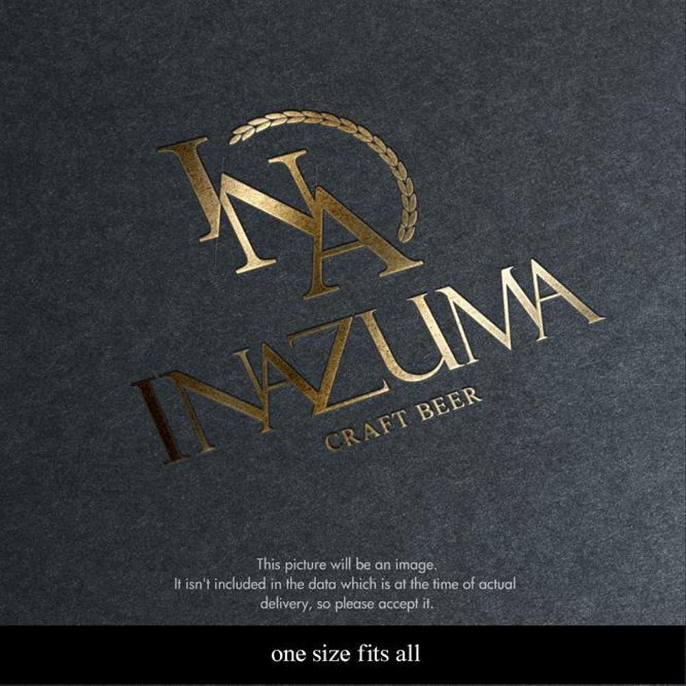 クラフトビール醸造所「INAZUMA BEER」のロゴ