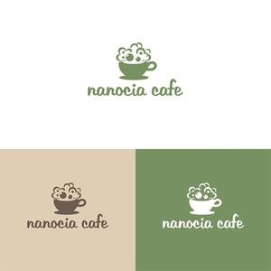  nobuworks (nobuworks)さんのカフェ「nanocia cafe」のロゴへの提案