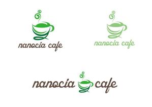 all-e (all-e)さんのカフェ「nanocia cafe」のロゴへの提案