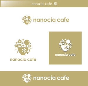 FISHERMAN (FISHERMAN)さんのカフェ「nanocia cafe」のロゴへの提案