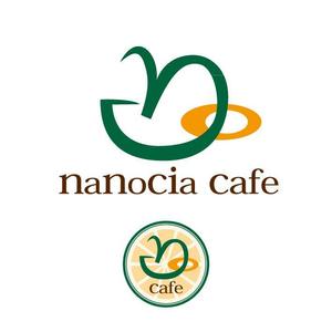 wachiyo70さんのカフェ「nanocia cafe」のロゴへの提案