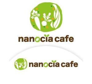 株式会社ガラパゴス (glpgs-lance)さんのカフェ「nanocia cafe」のロゴへの提案