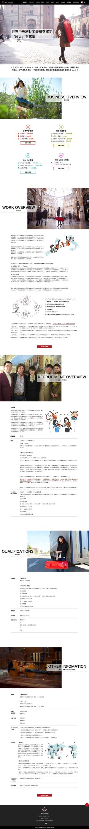 宮下友広 (words)さんの採用ページの募集要項１ページをシンプルに作成くださいへの提案