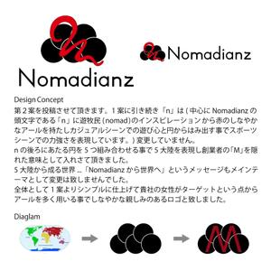 グラフィックデザイナー ()さんのスポーツブランド「Nomadianz 」のロゴ作成への提案