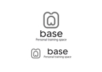 なべちゃん (YoshiakiWatanabe)さんのパーソナルトレーニングスペース「base」のロゴへの提案