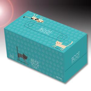 Big moon design (big-moon)さんの女性が好みそうなBOXティッシュのパッケージデザインへの提案