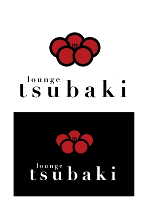 claphandsさんの「Lounge tsubaki」のロゴ作成への提案