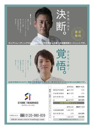 delpie (and_corporation)さんの店舗売買の仲介サービスのチラシですへの提案