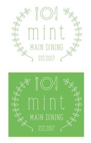 mi_at_workさんの新規OPENのダイニングバー「mint」のロゴデザインへの提案