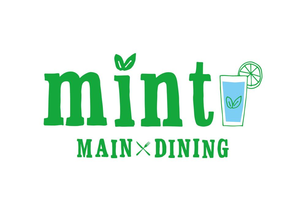 新規OPENのダイニングバー「mint」のロゴデザイン