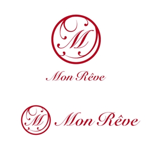 as (asuoasuo)さんのネイルレンタルスペース「Mon Rêve」のロゴ (商標登録予定なし)への提案