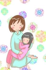 shigeruさんの女の子とお母さんのイラスト（スマートフォンアプリ内で利用）への提案